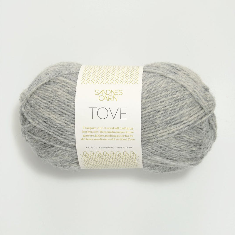 Sandnes Garn Tove - Yarn + Cø - 21101035 - Lys Graa melert - Yarn