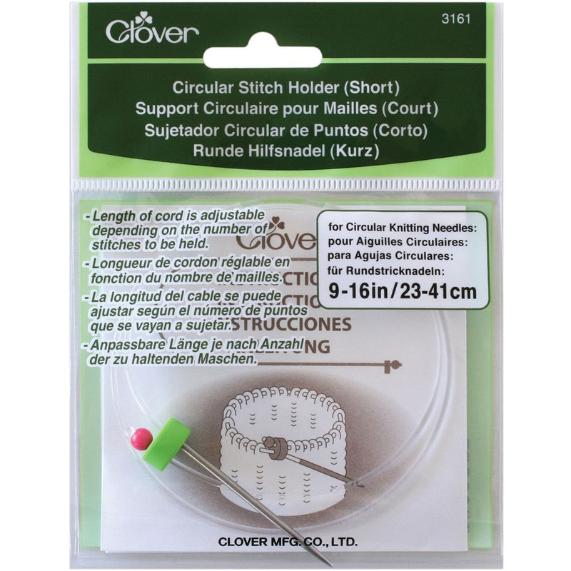 Clover Circular Stitch Holder Short - Yarn + Cø - Stitch Holders