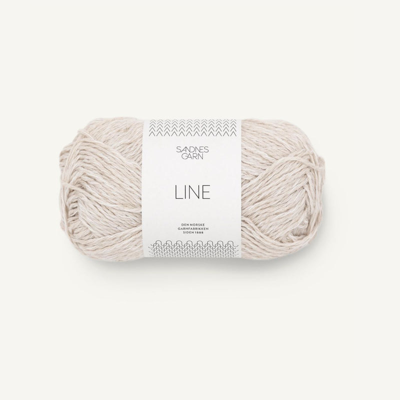 sandnes garn line cotton linen blend 8 ply double knit yarn and co phillip island victoria australia putty