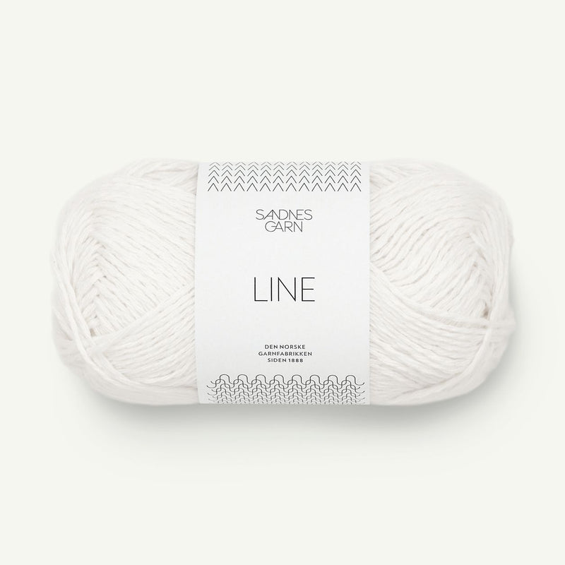 sandnes garn line cotton linen blend 8 ply double knit yarn and co phillip island victoria australia white
