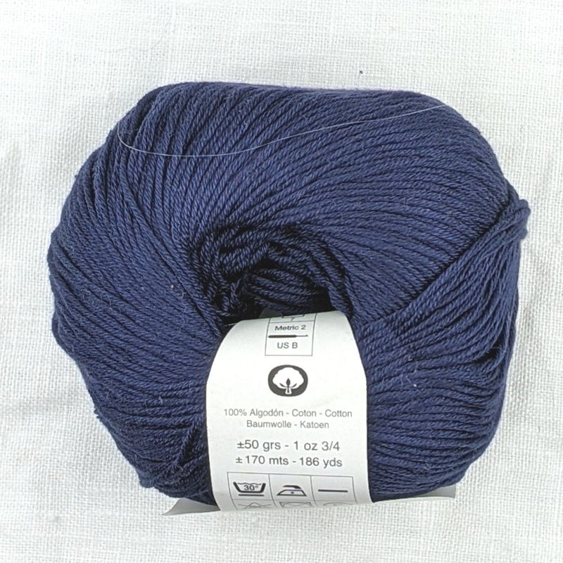 monaco-baby-100% mercerised cotton 4ply fingering dark blue