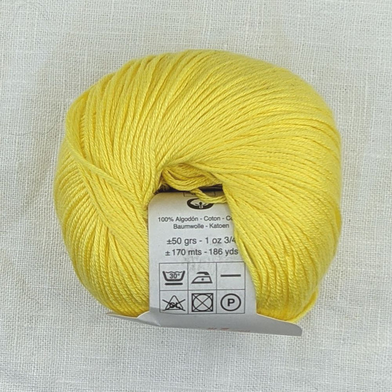 monaco-baby-100% mercerised cotton 4ply fingering yellow