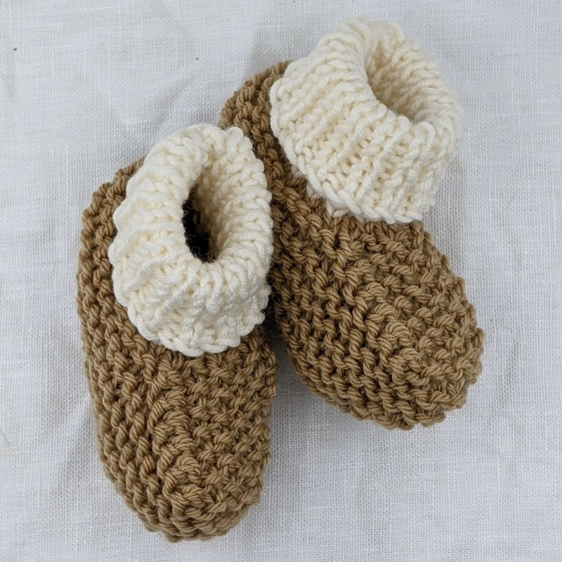 Baby Clothes and Bootees - Yarn + Cø - Caramel - Baby Bootees