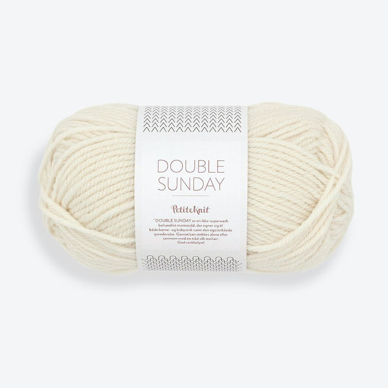Sandnes Garn Double SUNDAY PetiteKnit - Yarn + Cø - 11141012 - Whipped Cream - Yarn
