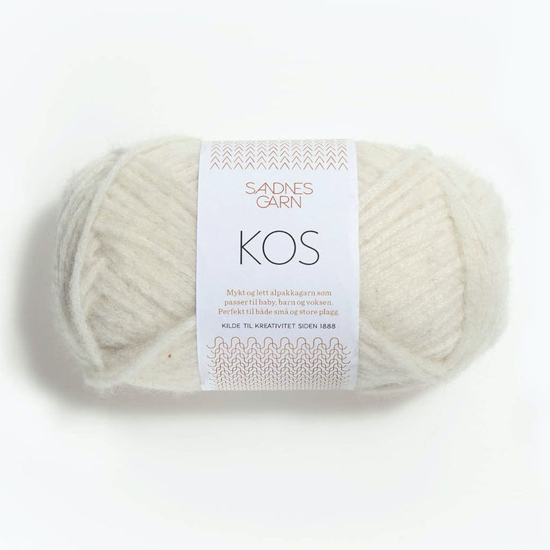 Sandnes Garn Kos - Yarn + Cø - 11961012 - Hvit - Yarn