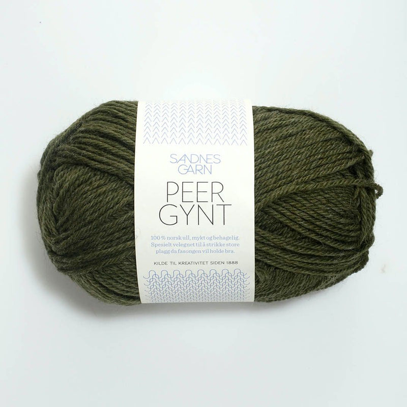 Sandnes Garn Peer Gynt - Yarn + Cø - 1101 - Mork Gronnmelert - Yarn