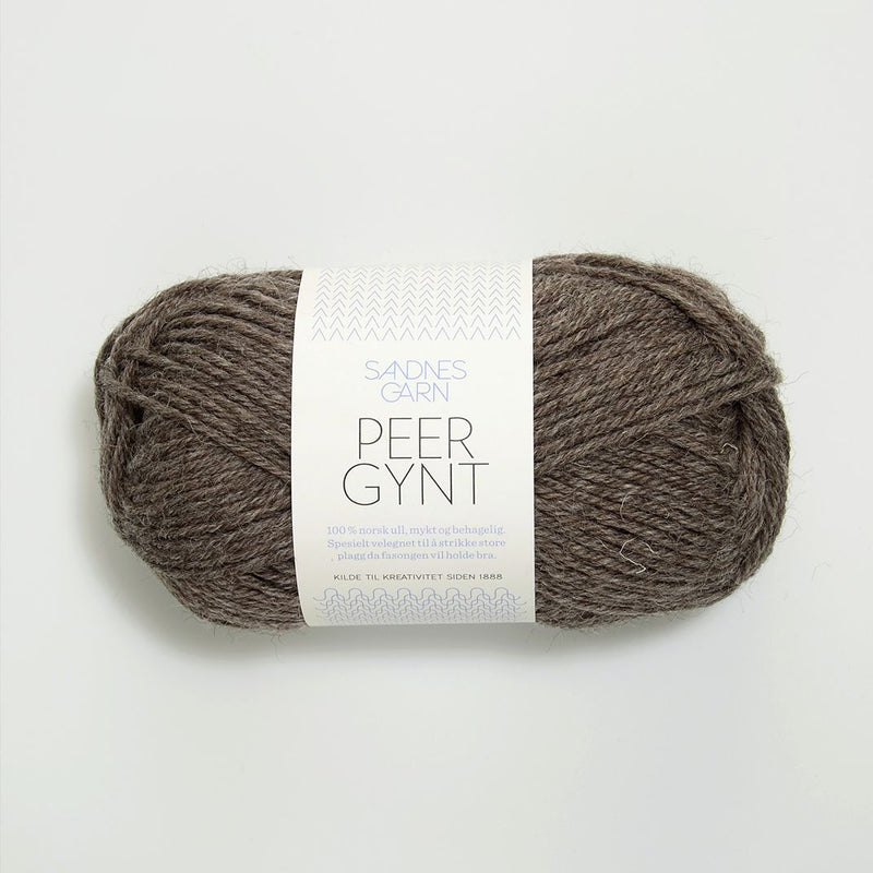 Sandnes Garn Peer Gynt - Yarn + Cø - 1101 - Mellombrun Melert - Yarn