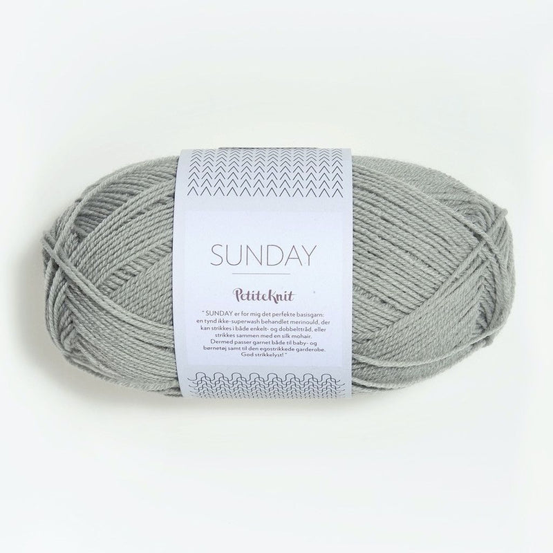 Sandnes Garn SUNDAY PetiteKnit - Yarn + Cø - 11121031 - Foggy Grey - Yarn