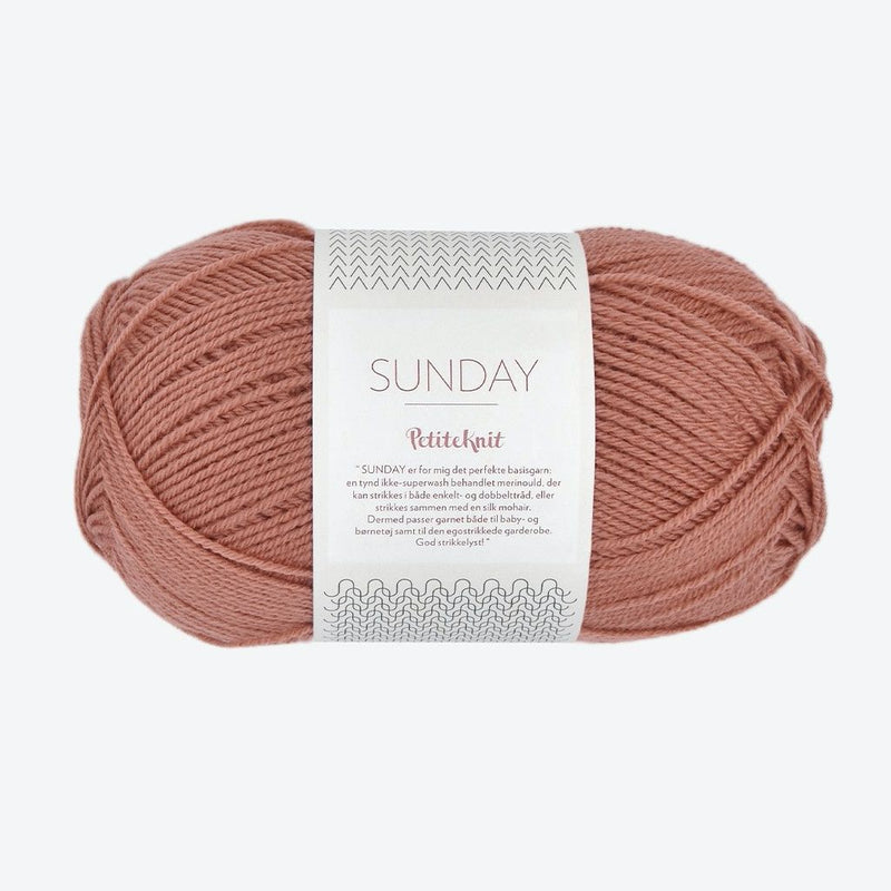 Sandnes Garn SUNDAY PetiteKnit - Yarn + Cø - 11123553 - Dusty Rouge - Yarn
